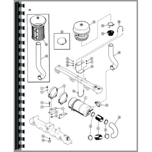 CA-P-1070 Case 1070 Tractor Parts Manual (SN# 8675001 and UP)