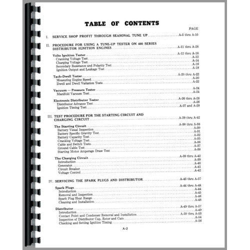 CA-S-400 G&D Case 411 Tractor Service Manual