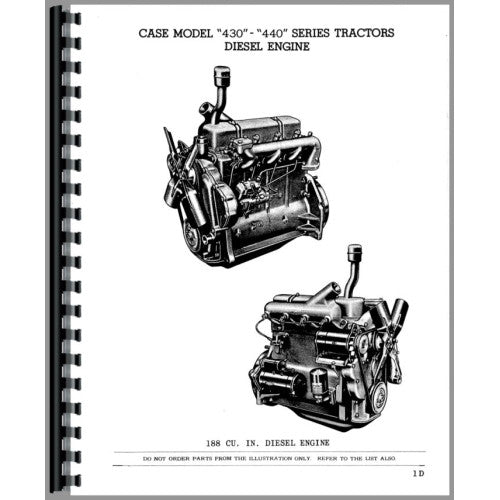 CA-P-440,441 Case 440 Tractor Parts Manual