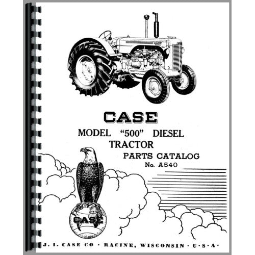 CA-P-500 D Case 500 Tractor Parts Manual