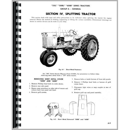 CA-S-350 Case 500B Tractor Service Manual (B)