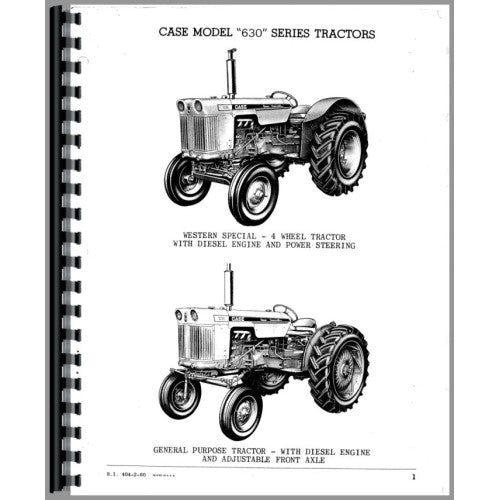 CA-P-630 Case 630 Tractor Parts Manual