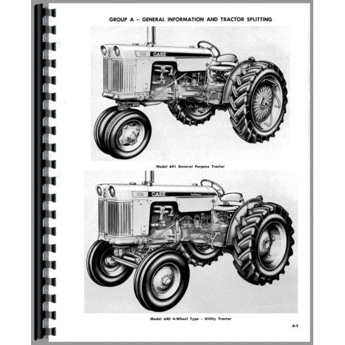 CA-S-630 G&D Case 630 Tractor Service Manual