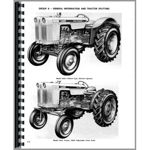 CA-S-630 G&D Case 630 Tractor Service Manual