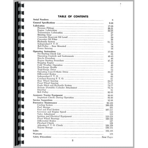 CA-O-630 SER Case 630 Tractor Operators Manual