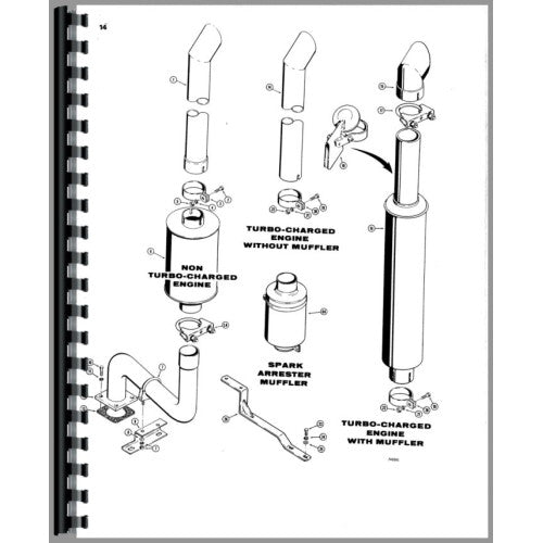 CA-P-780CK TLB Case 780 Tractor Loader Backhoe Parts Manual