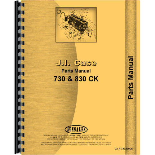 CA-P-730,830CK Case 741 Tractor Parts Manual