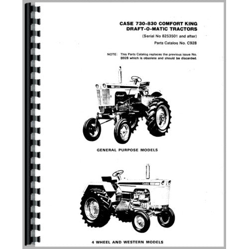 CA-P-730,830CK Case 741 Tractor Parts Manual