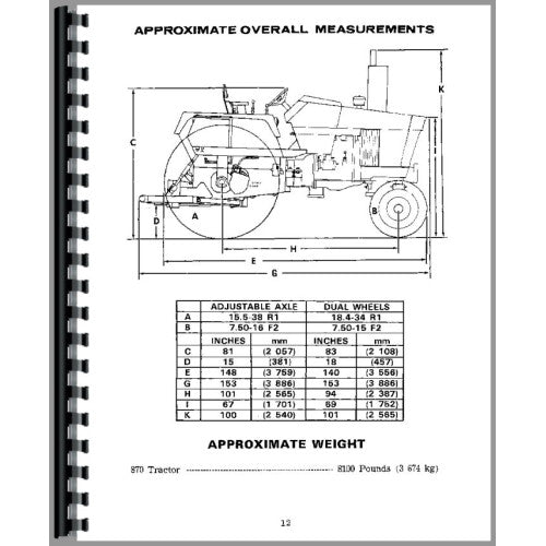 CA-O-770,870 Case 770 Tractor Operators Manual