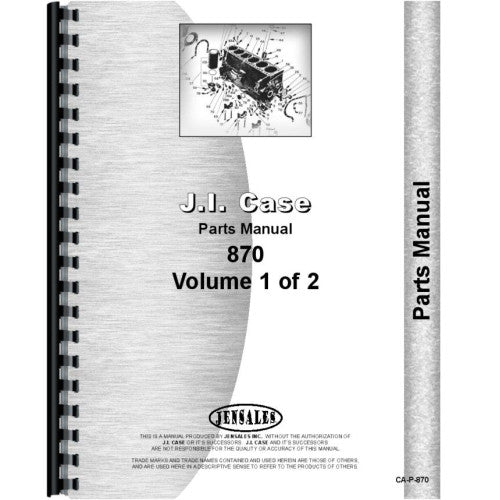 CA-P-870 Case 870 Tractor Parts Manual