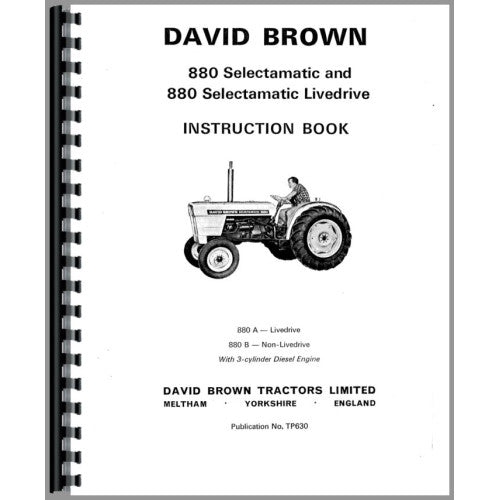 CA-O-880DB Case 880 Tractor Operators Manual (Select-A-Matic)]