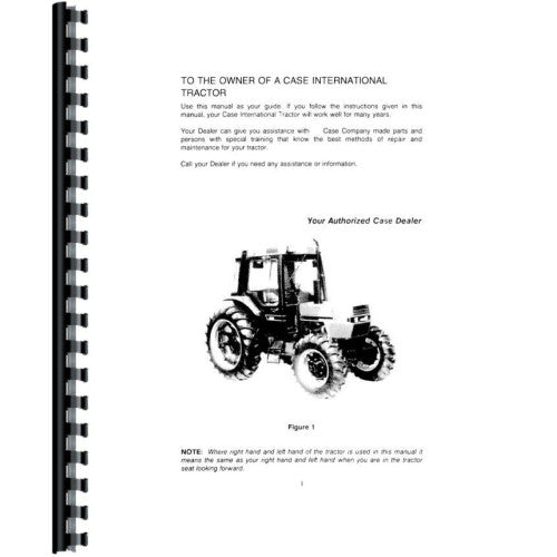 CA-O-885 Case 885 Tractor Operator's Manual