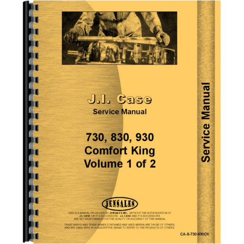 CA-S-730-930CK Case 930 Tractor Service Manual (Comfort King)