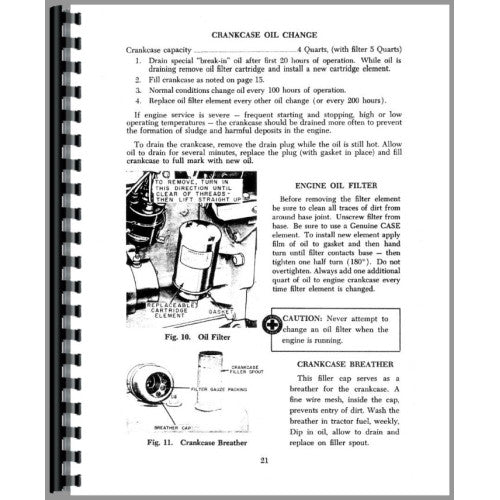 CA-O-440,441 Case 440 Tractor Operators Manual (Wheel Tractor)