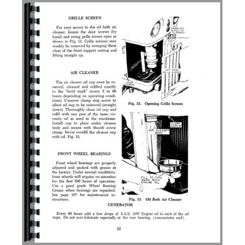 CA-O-440,441 Case 440 Tractor Operators Manual (Wheel Tractor)