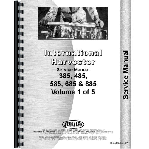 IH-S-85SERERLY Case-IH 885 Tractor Service Manual (Chassis)