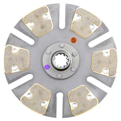 D1146907 10" Transmission Disc, 6 Pad, w/ 1-1/4" 10 Spline Hub - New