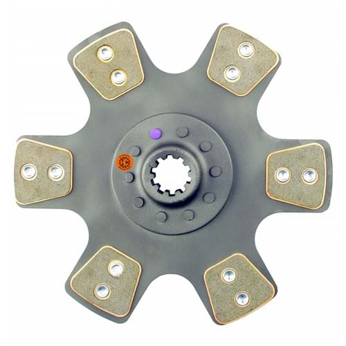 D1161390 12" Transmission Disc, 6 Pad, w/ 1-1/2" 10 Spline Hub - Reman