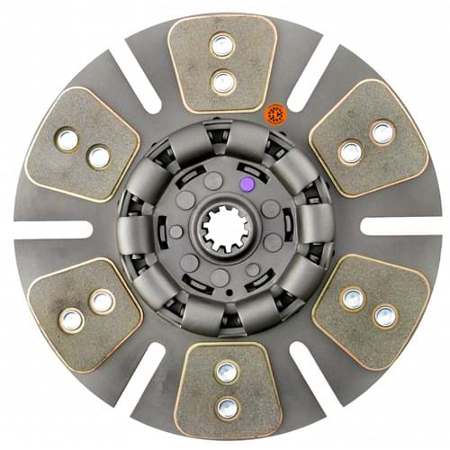 D247071 HD6 12" Transmission Disc, 6 Pad, w/ 1-1/4" 10 Spline Hub - Reman