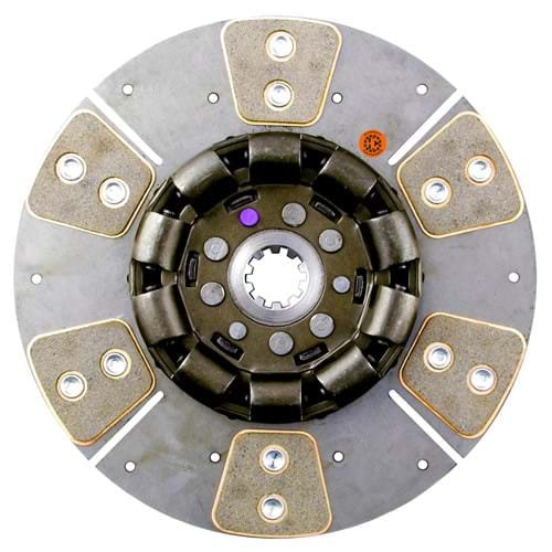 D247859 HD6 11" Transmission Disc, 6 Pad, w/ 1-1/4" 10 Spline Hub - Reman