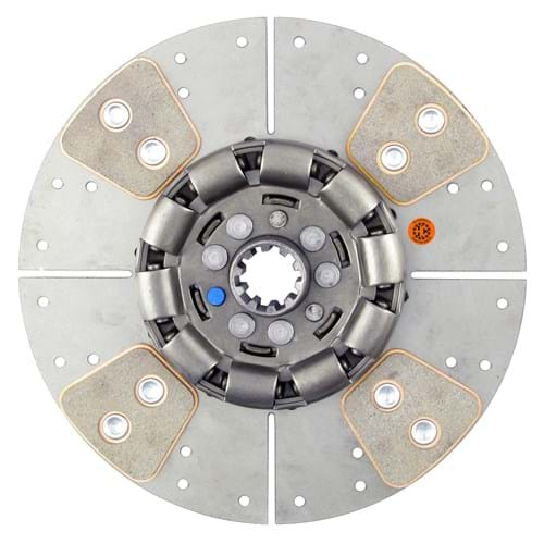 D256764 HD 10" Transmission Disc, 4 Pad, w/ 1-1/4" 10 Spline Hub - Reman