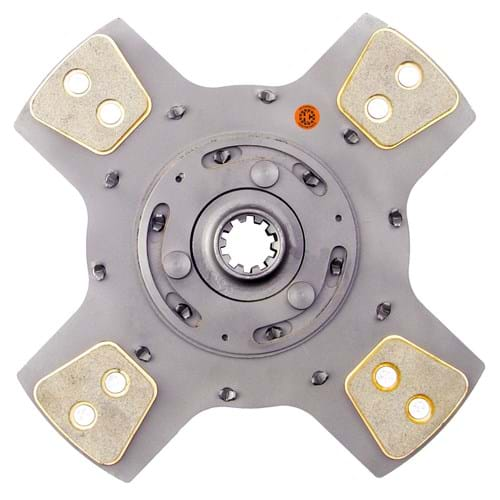 D261029 12" Transmission Disc, 4 Pad, w/ 1-1/4" 10 Spline Hub - Reman