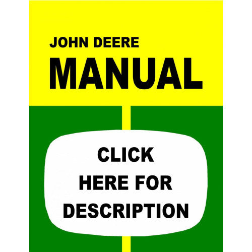 IT-S-JD50 John Deere 4630 Tractor Service Manual (IT Shop)