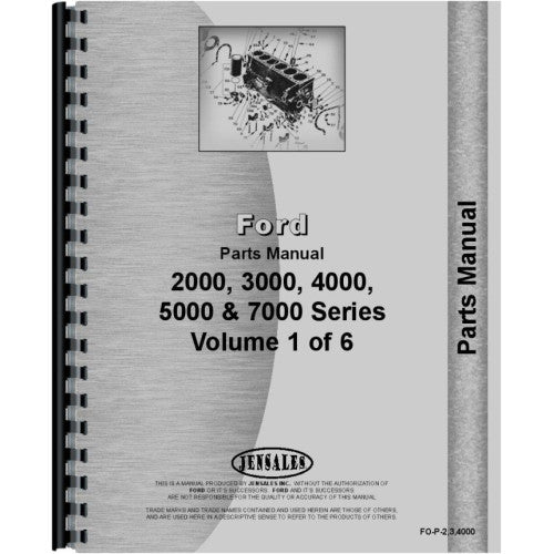 FO-P-2,3,4000 Ford 7200 Tractor Parts Manual (1965-1975)