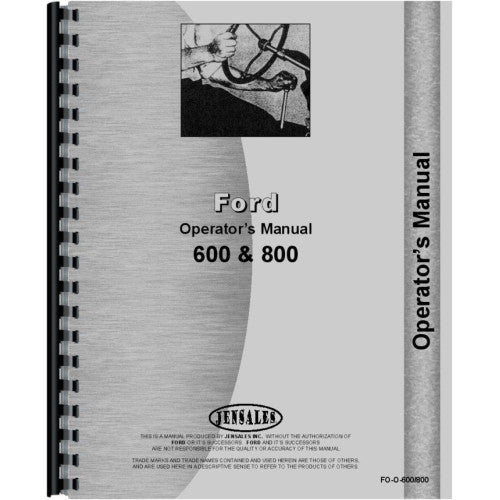 FO-O-600/800 Ford 600 Tractor Operators Manual