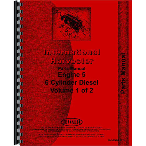 IH-P-ENG5 6CYL International Harvester 986 Tractor Engine Parts Manual