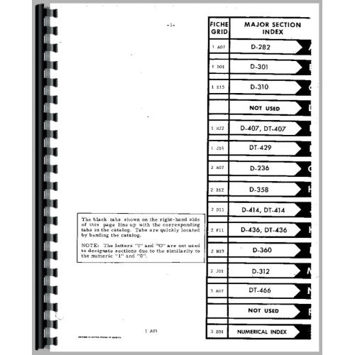 IH-P-ENG5 6CYL International Harvester 986 Tractor Engine Parts Manual