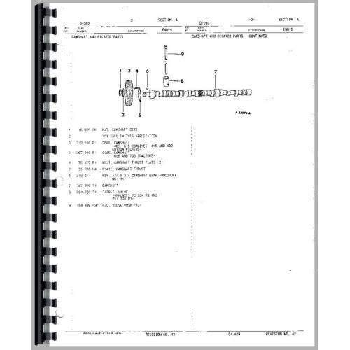 IH-P-ENG5 6CYL International Harvester 986 Tractor Engine Parts Manual