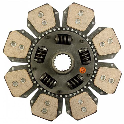 H5123062N 13-3/4" Transmission Disc, 8 Pad, w/ 2" 18 Spline Hub - New