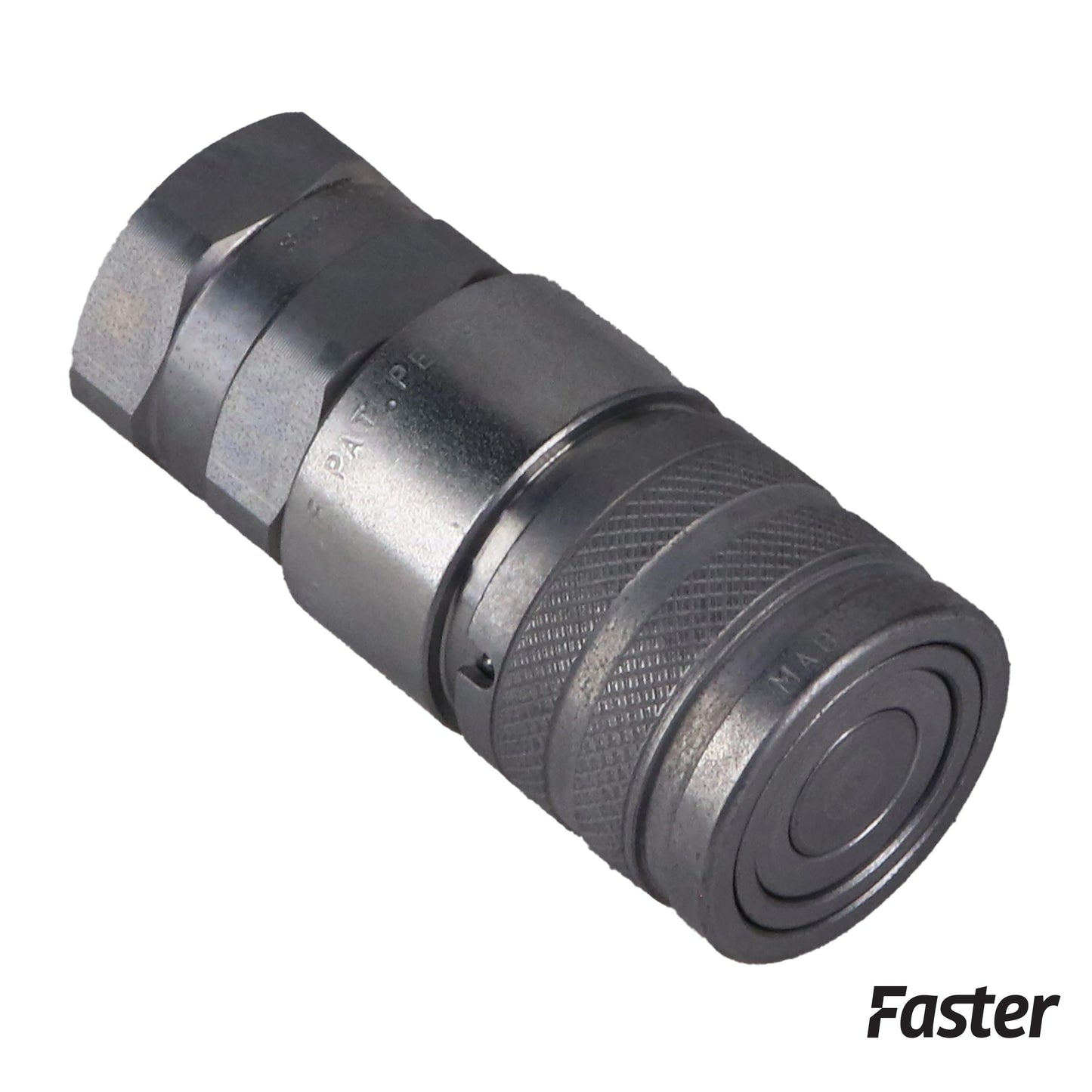 HB7246790 Faster Flat Face Hydraulic Breakaway Coupler, Female OEM Style