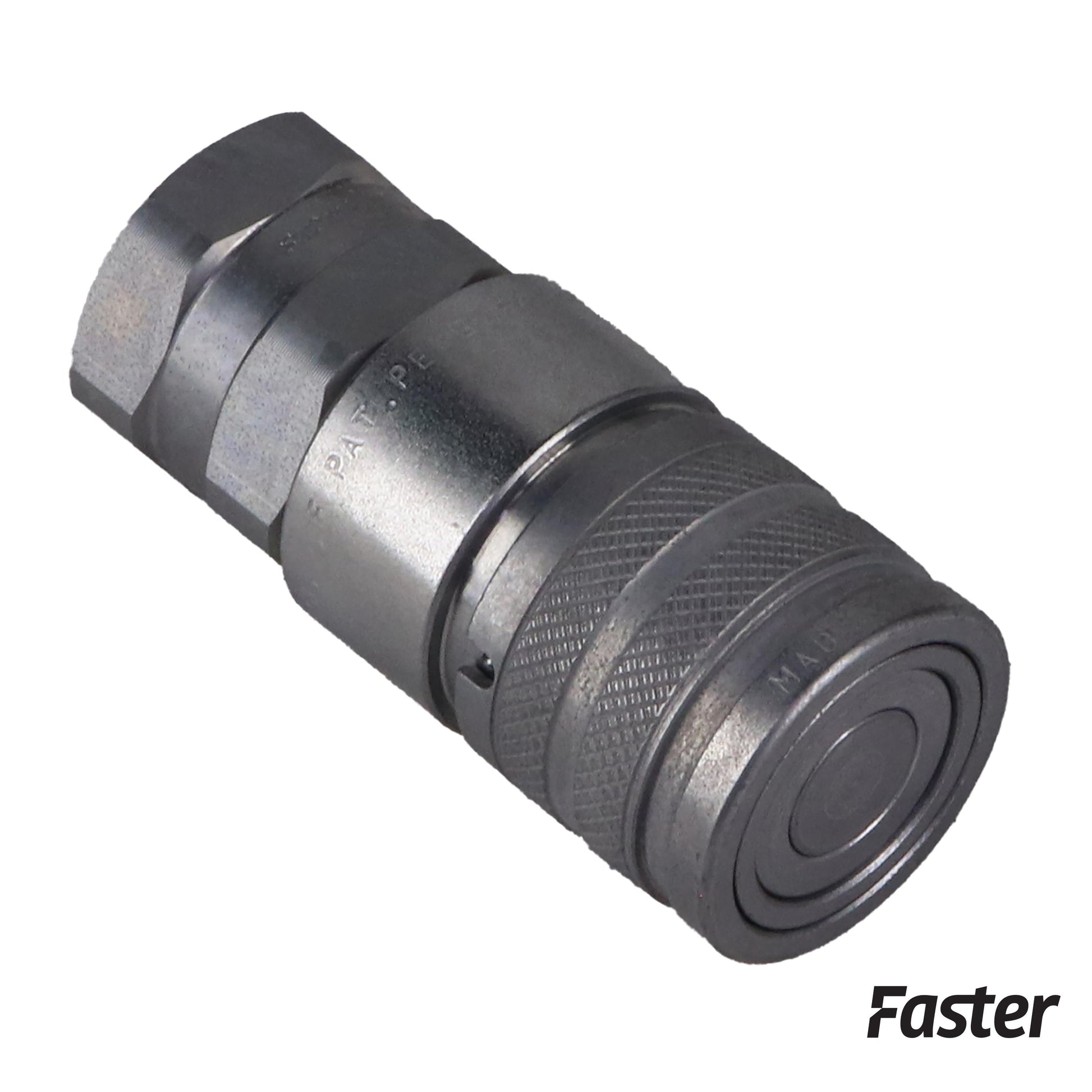 HB7246790 Faster Flat Face Hydraulic Breakaway Coupler, Female OEM Style