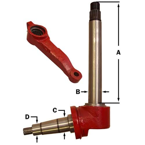 HC830428 Taper Mate Spindle Kit, 2WD, LH or RH