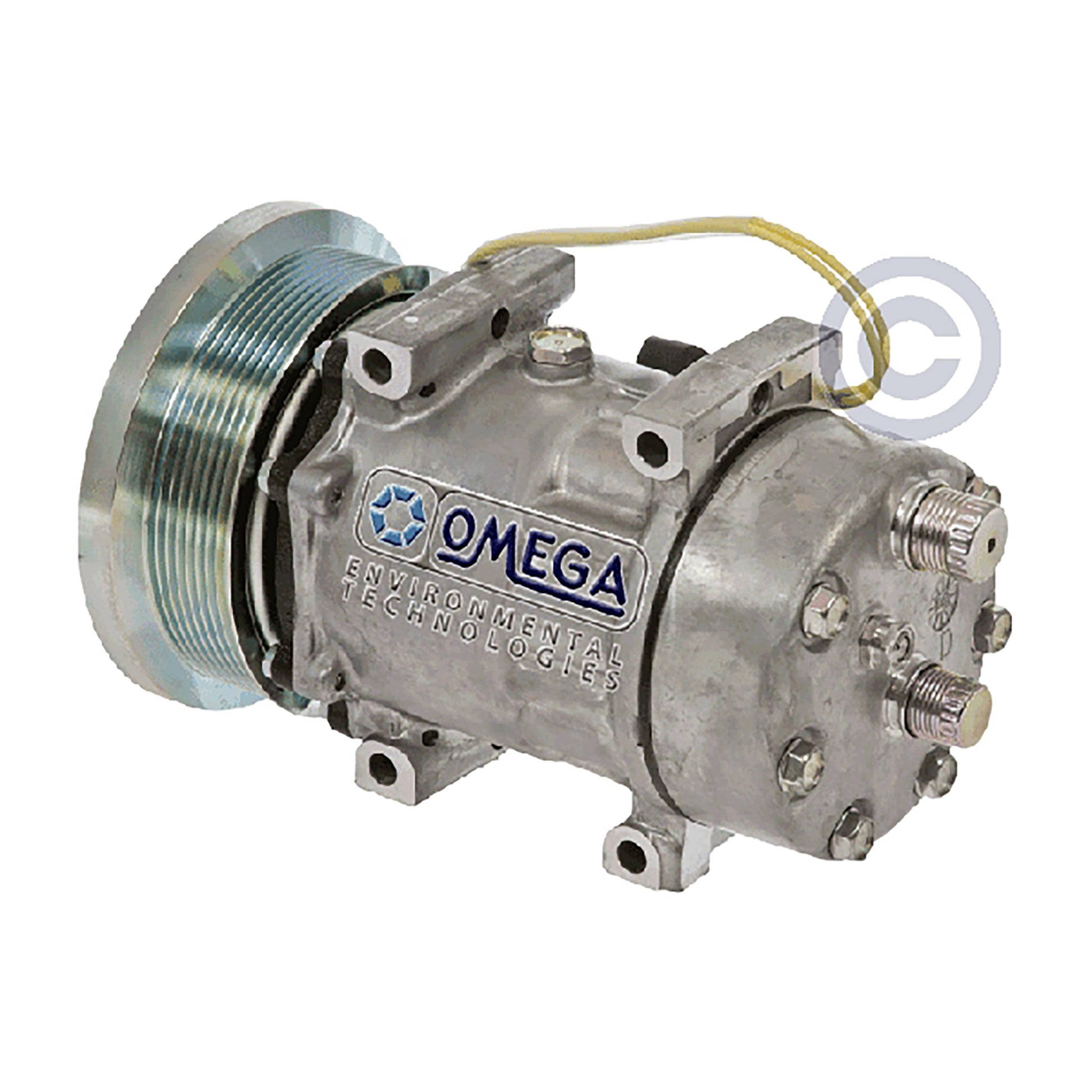 HC88178-9570 Sanden SD7H15 Compressor, w/ KCA Rear Head & w/ 8 Groove Clutch - New