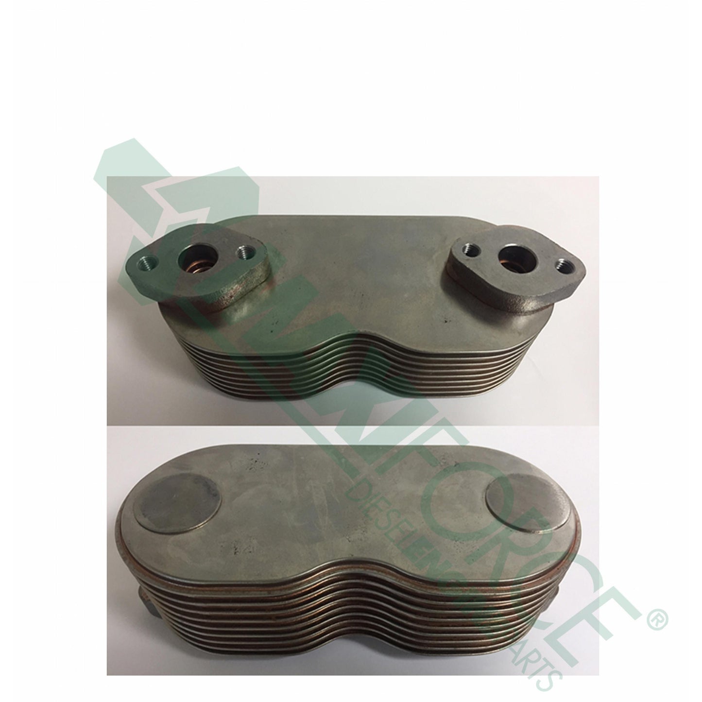 HCB298-4558 Oil Cooler, Brick, 9 Plate