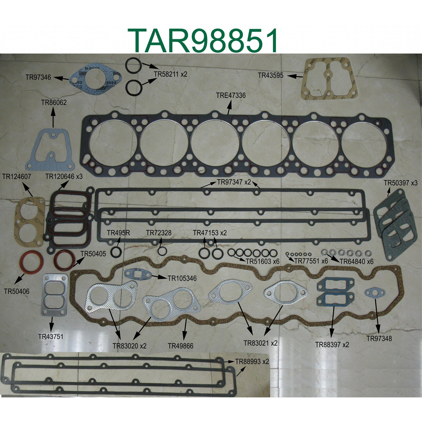 HCTAR98851 Cylinder Head Gasket Set