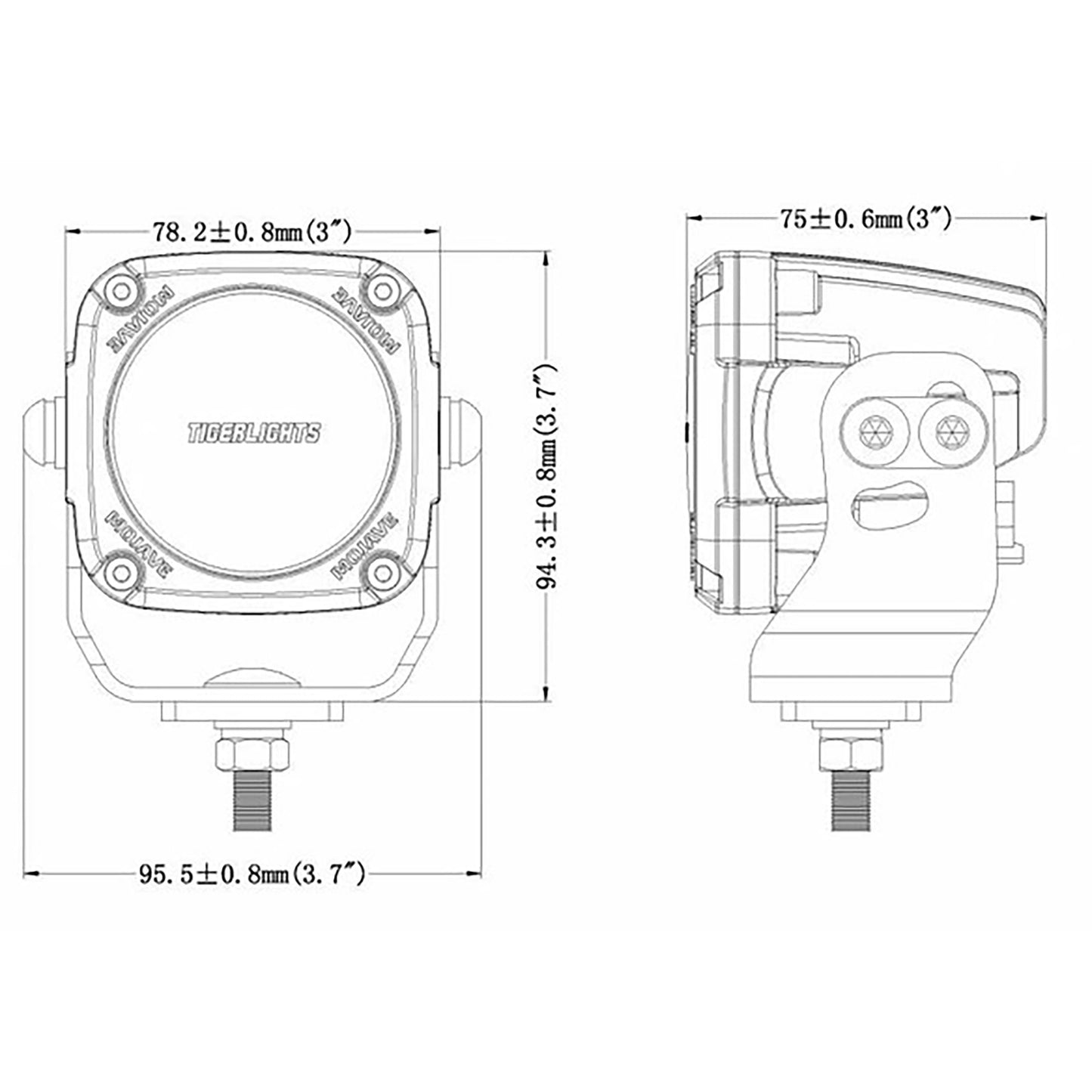 HCTLM3 3" Mojave Series LED Racing Light