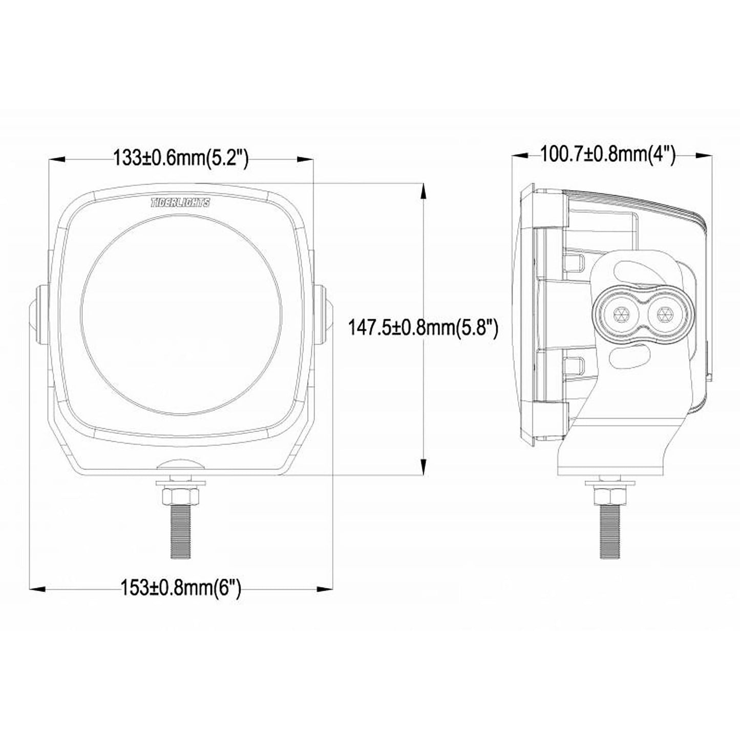 HCTLM5 5" Mojave Series LED Racing Light