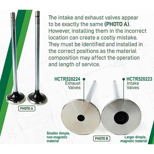 HCTR520224 Exhaust Valve, 30 Degree