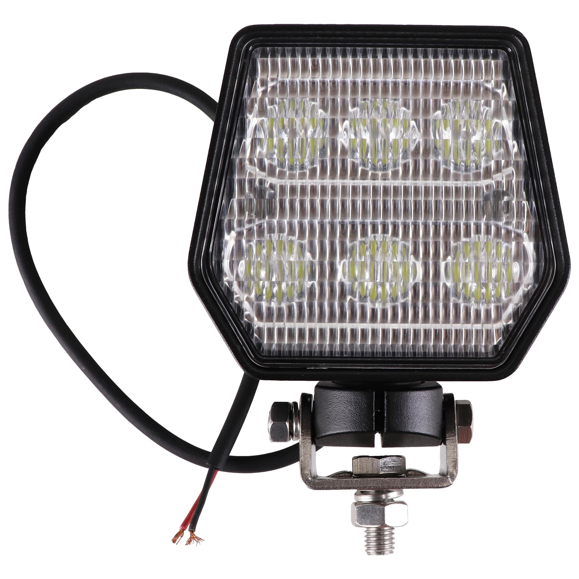 HR593798 SET LED Flood Beam Pedestal Mount Light Set, 5400 Lumens Each - (Pkg. of 2)