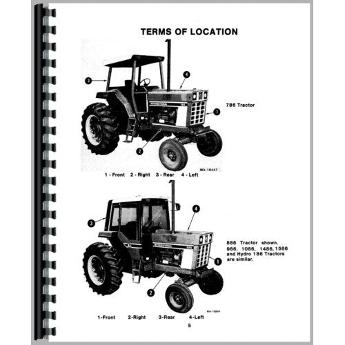 IH-O-786-1586 International Harvester 986 Tractor Operators Manual (1976-1981)