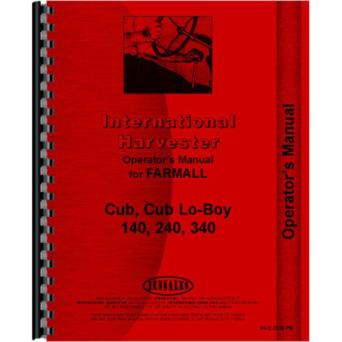 IH-O-CUB PM International Harvester 140 Tractor Operators Manual (Preventive Maintenace)