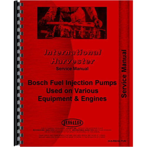 IH-S-RBDSL PUM International Harvester 95 Pay Hauler Diesel Pump Service Manual