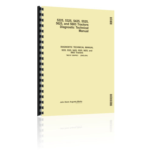 JD-S-TM2197 Operation and Test Manual fits John Deere 5225 Tractor Diesel Diagnostic and Test