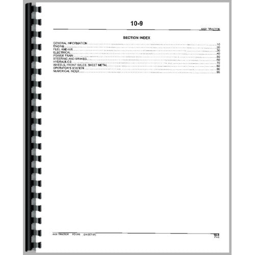 JD-P-PC1295 John Deere 4430 Tractor Parts Manual (All)