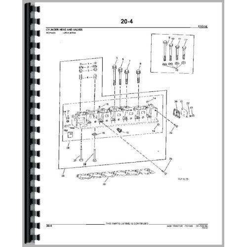 JD-P-PC1295 John Deere 4430 Tractor Parts Manual (All)