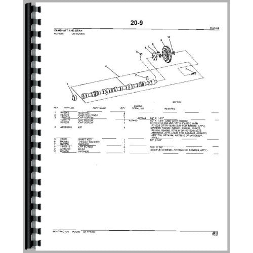 JD-P-PC1295 John Deere 4430 Tractor Parts Manual (All)